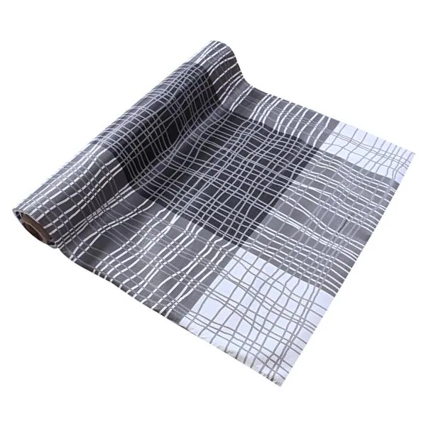 Kuber Industries Shelf MatWaterproof Strips Print PVC AntiSlip Sheets