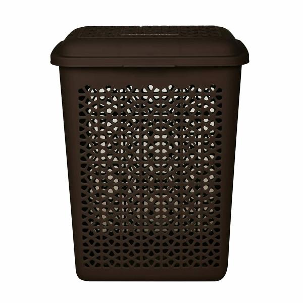 Kolorr Plastic Laundry Bag/Basket, 45 litres, D.Brown JioMart