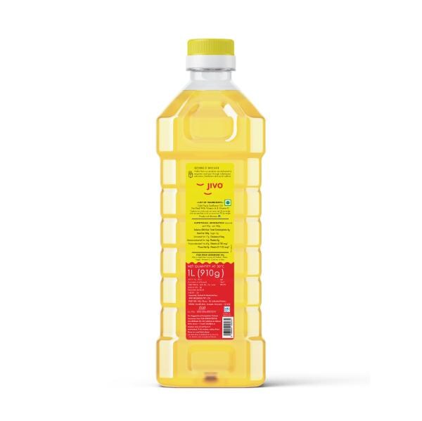 JIVO Cold Press Soyabean Oil 5 Ltr with Jivo Cold Press Sunflower Oil 1 ...