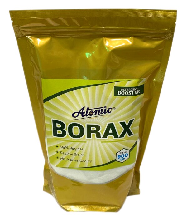 Atomic Borax White Powder 900 GM For Detergent booster in Cleaning Clothes, Ants Killer