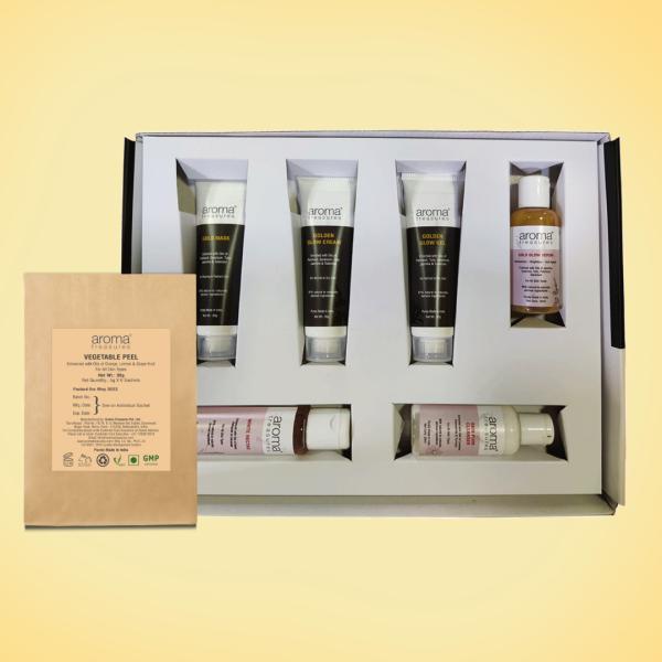 Aroma Treasures Dazzling gold facial kit for all skin types JioMart