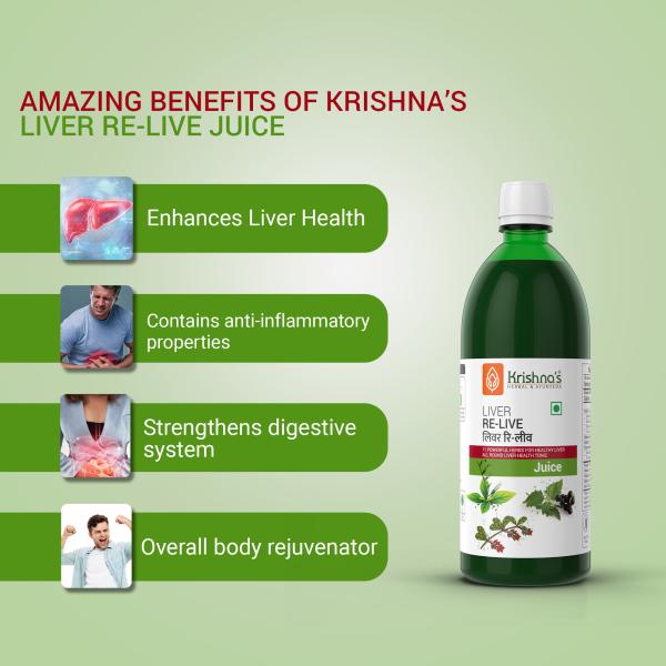 Krishna's Herbal & Ayurveda Liver Relieve Juice 500 ml JioMart