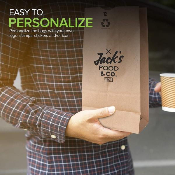 MAPPA 1/2 KG Capacity Kraft Brown Paper Bags Large Paper Lunch