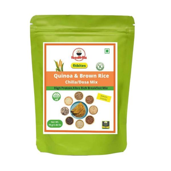 Foodfrillz Quinoa With Brown Rice Healthy Chilla, 70 g Each (Pack Of 2