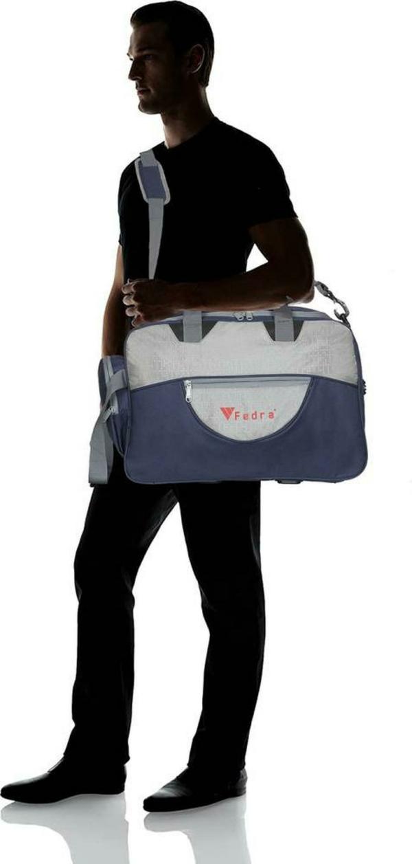 FEDRA Blue Polyester Travel Bag JioMart