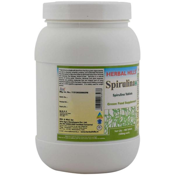 Herbal Hills Spirulina 900 Tablets (Pack of 5) JioMart