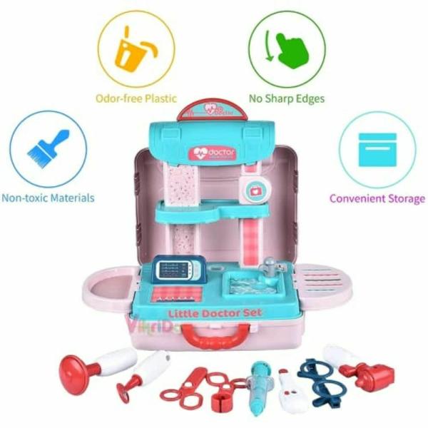 NISWA Plastic Doctor Medical Accessories Pretend Play Toy Set Above 3 Y