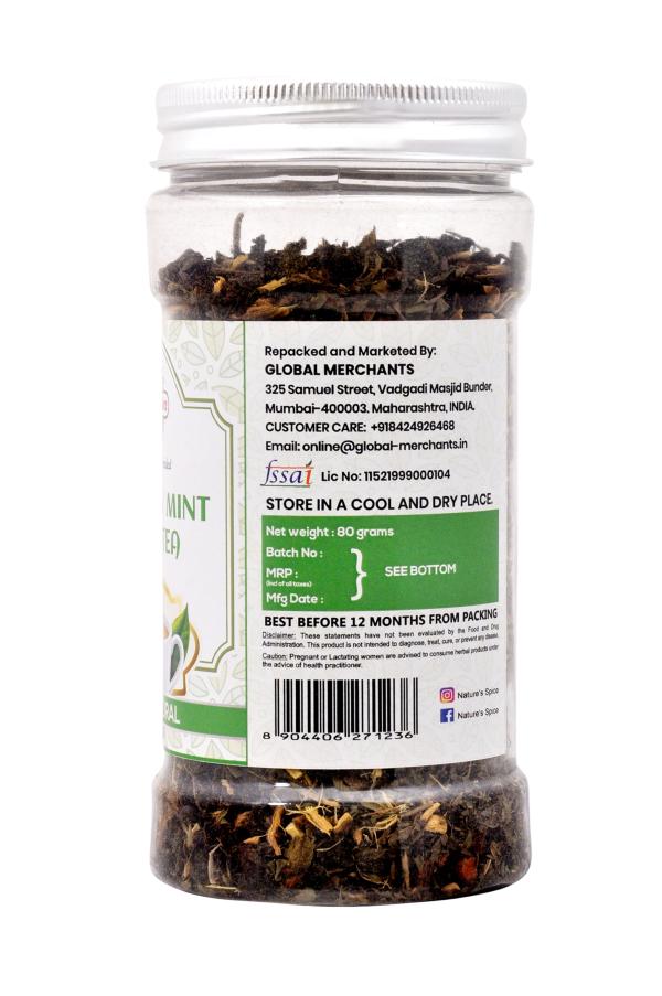 Nature's Spice Egyptian Natural Mint Green Tea 80 Grams, Natural
