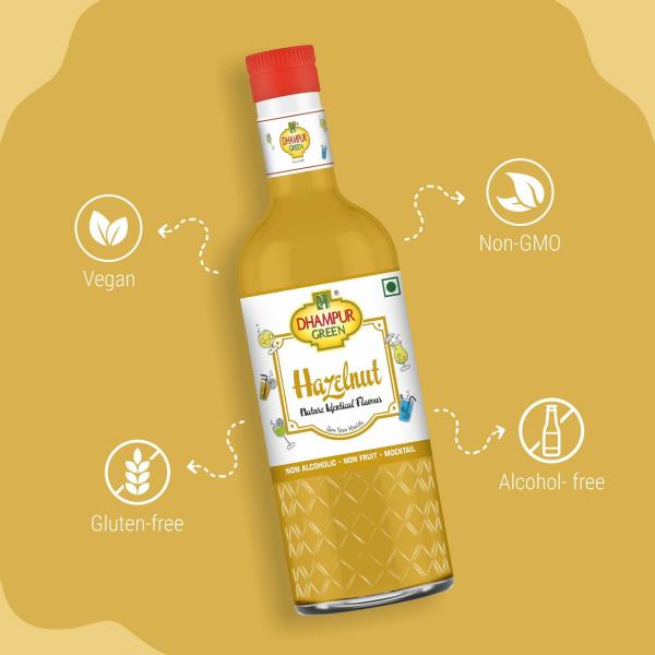 Dhampur Green Mocktail Syrup Combo, , Hazelnut, Grenadine, Blueberry