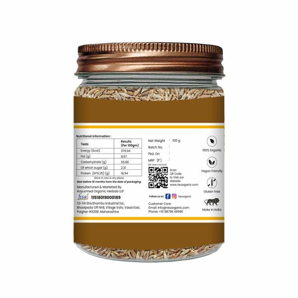 Neuwganic Organic CuminJeera (Whole) Pure & Natural Jeera Indian