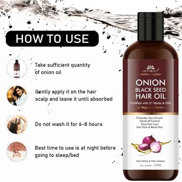 Intimify Onion Black Seed Hair Oil for Hair Nourishment - JioMart