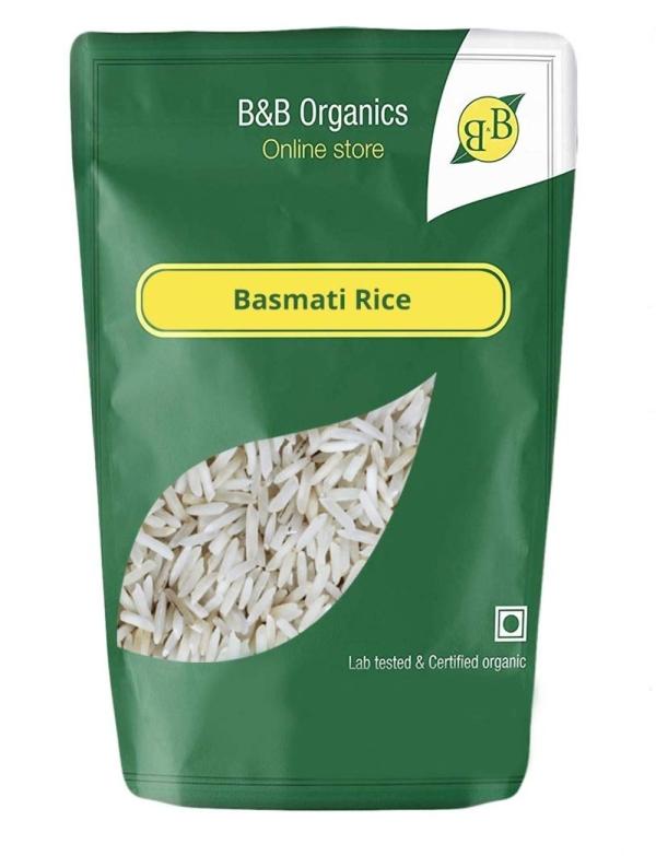 B&B Organics Basmati White Rice / Briyani Rice (Long Grain) (0.5 kg