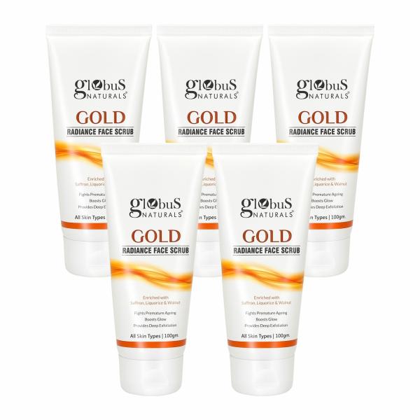 Gold face scrub pack of 5 JioMart