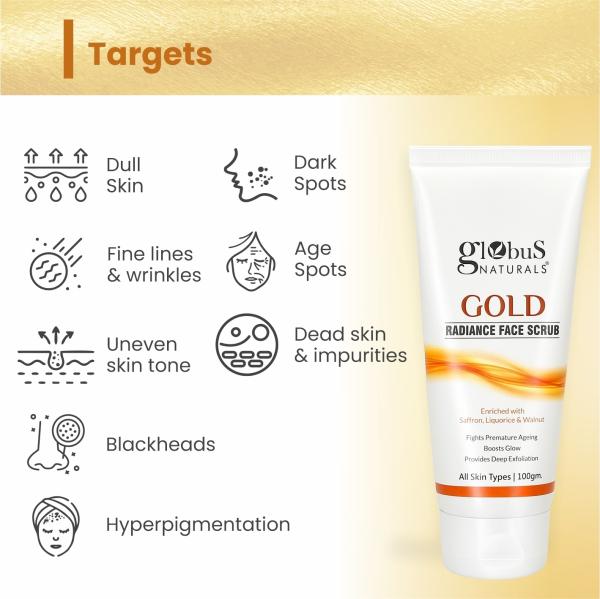 Gold face scrub pack of 5 JioMart