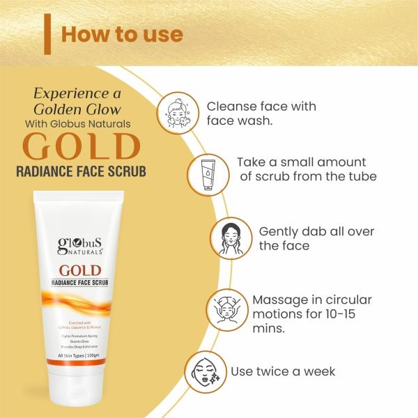 Gold face scrub pack of 5 JioMart