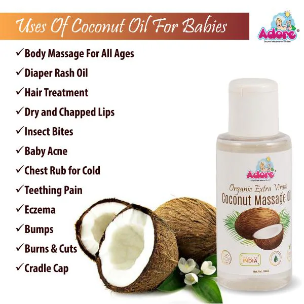 Adore Organic Extra Virgin Coconut Massage OIl JioMart