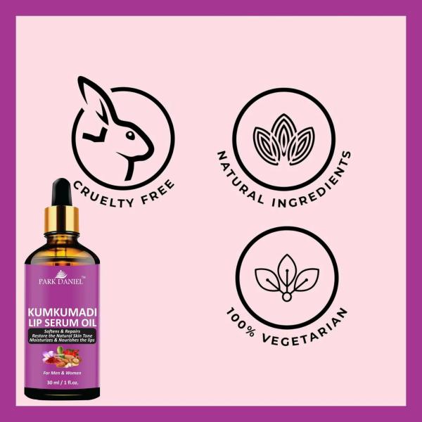 Park Daniel Kumkumadi Lip Serum For Shiny And Dry Lips For Men And