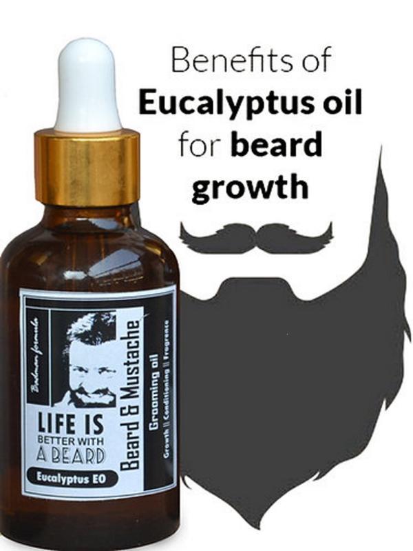PrathaBeard & Mustache Oil with clary sage and Eucalyptus blend