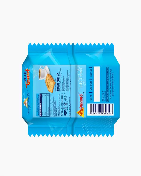 TASTY TRENDS MILK TOAST, 70 GRAMS, PACK OF 30, 2.1 KiloGrams JioMart