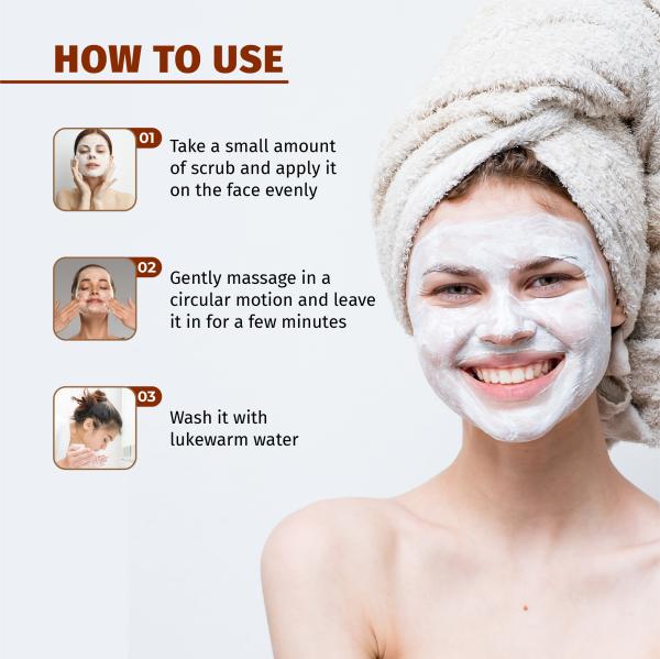 VCare Beauty Concepts Best Facial Scrub For Men And Women Beauty Parlour Daily Care 300 gm