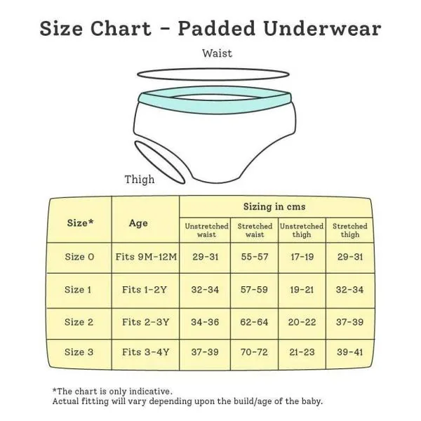 SuperBottoms Waterproof Padded Pull Up Underwear/Potty Training Pants