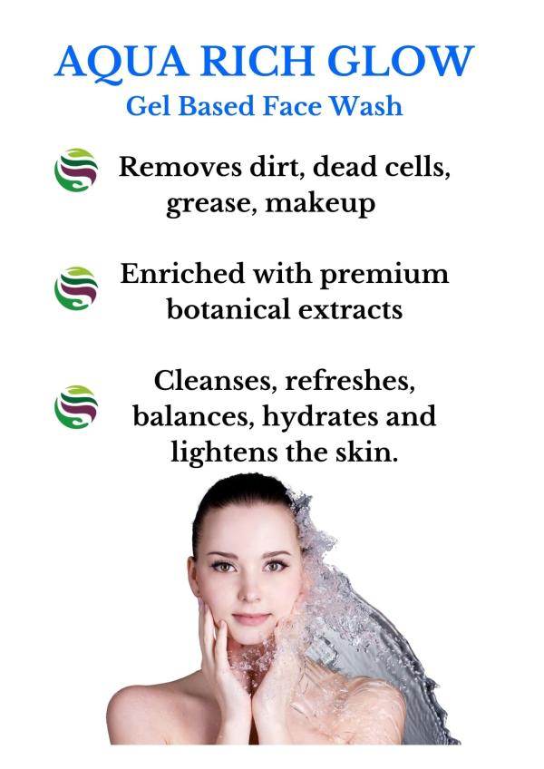 Papaearth Aqua Rich Glow Gel Based Face Wash (Pack Of 2, 100Mlx2) JioMart