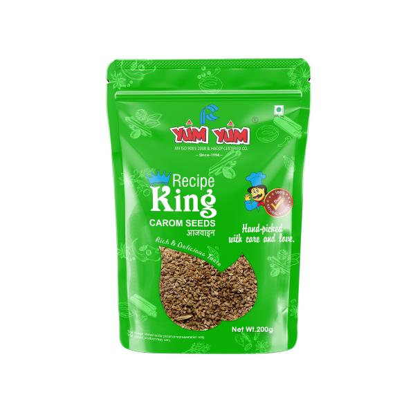 YUM YUM Recipe King, Whole Carom Seeds Ajwain 200g JioMart