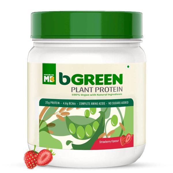 bGREEN by MuscleBlaze 100 VEGAN Plant Protein Powder, 25g 100 VEGAN