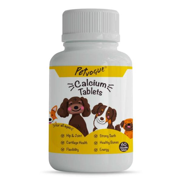 Petvogue Dog Calcium Chewable Tablets (60 Pcs) JioMart