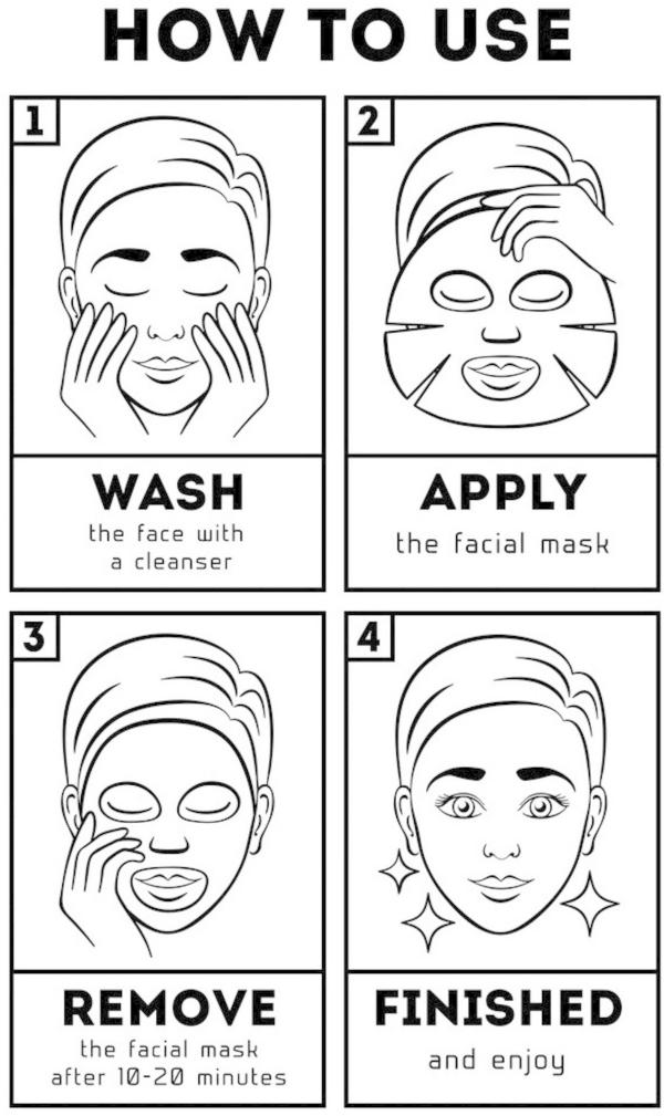 Rorec by Hchana Facial Mask to All Skin Types for Grenade Moistening