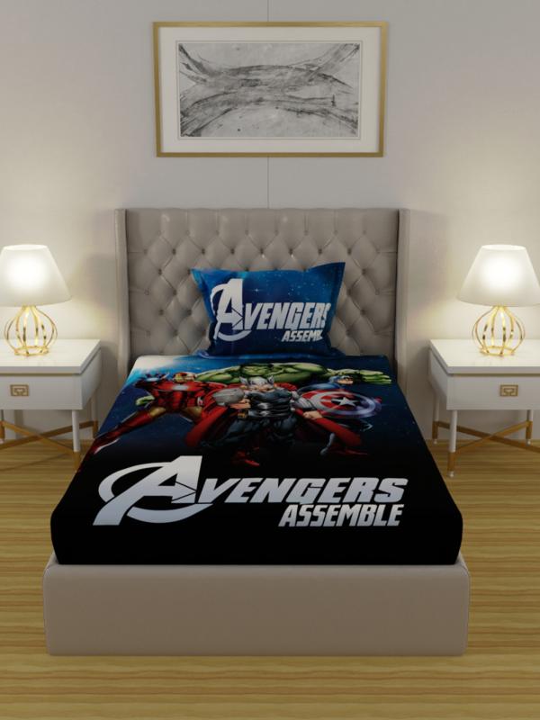 Marvel Avengers Assemble Single Bedding Set Reversible Duvet Cover 