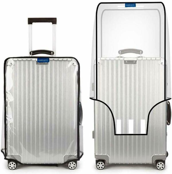 Handcuffs Transparent Luggage Trolley Protective Covers PVC Waterproof Travel Bag Suitcase Cover