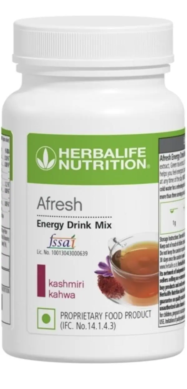HERBALIFE NUTRITION Afresh Energy Drink Mix Kashmiri Kahwa 40 JioMart
