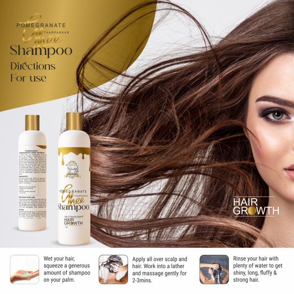 COWSHUDDHI Pomegranate Shampoo For Hair Growth, Anti-Hairfall and Keratin  Smooth Hair Made with Tharparkar Desi Cow Ghee, Help To Remove Dandruff,  Stimulate Hair Growth - 200ML - JioMart