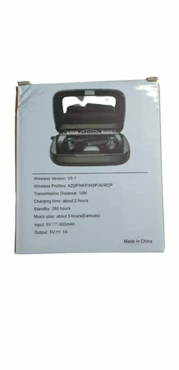 M19 Wireless Earbuds TWS V5.1 Large Screen Dual LED Digital Display Touch Bluetooth Headphones