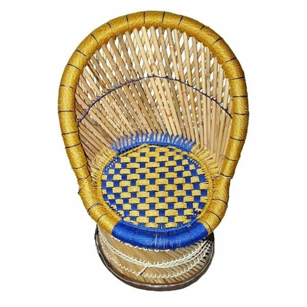 bharat mudda house EcoFriendly Cane Wood Bamboo Sitting Chair