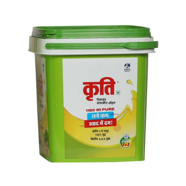 Kriti Refined Soybean Oil 5L Bucket Jar (Pack of 1) JioMart