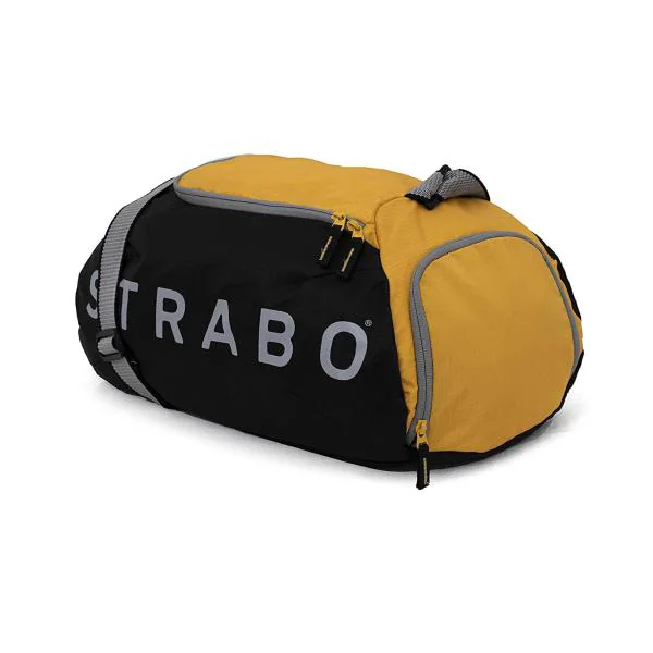 Strabo Unisex Black, Yellow Gym Shoulder Bag With Shoe Compartment