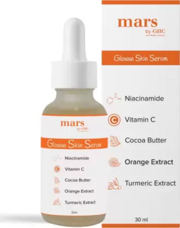 mars by GHC Vitamin C Serum for Glowing Skin, Niacinamide,Orange