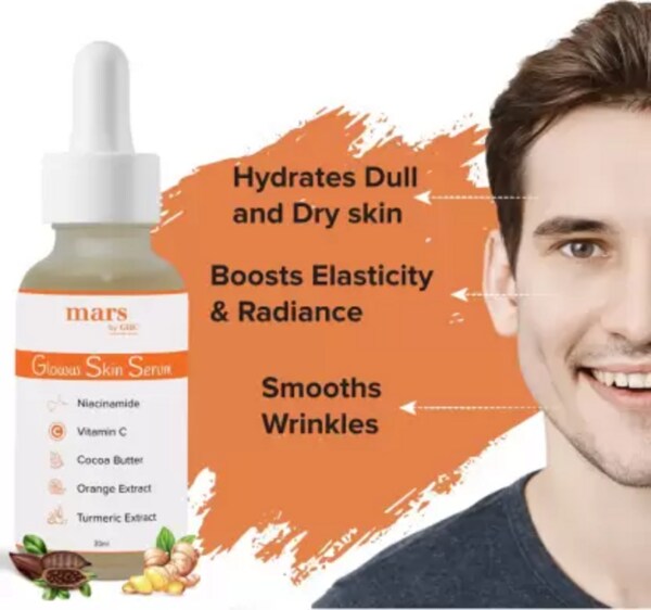 mars by GHC Vitamin C Serum for Glowing Skin, Niacinamide,Orange