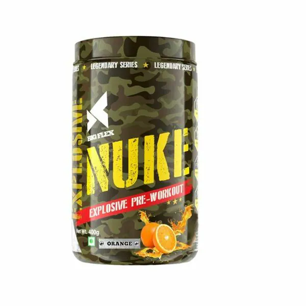 Bigflex Nuke Pre Workout Powder (Orange) JioMart