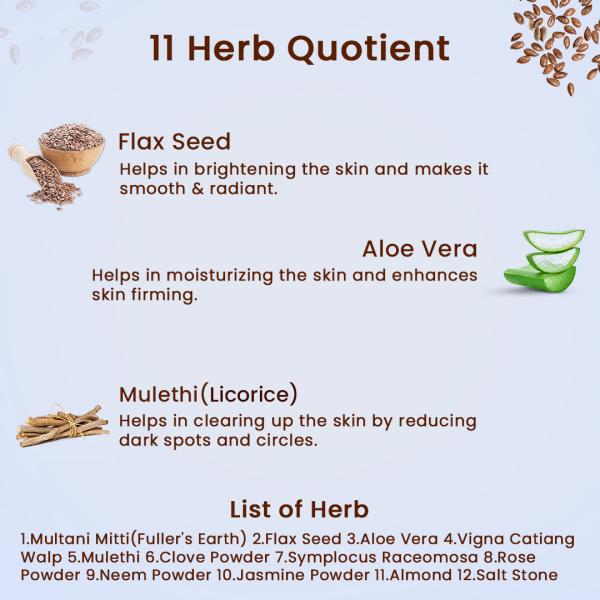 Blue Nectar Almond & Flax Seed Ubtan Face Mask & Pack for Skin Firming