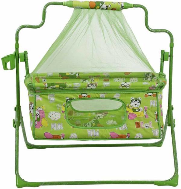 Fun Baby New Born baby Cradle with Mosquito Net and Bottle