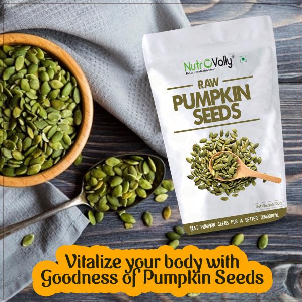NutroVally Raw Pumpkin Seeds Protein & Fiber Rich For Boost Immune