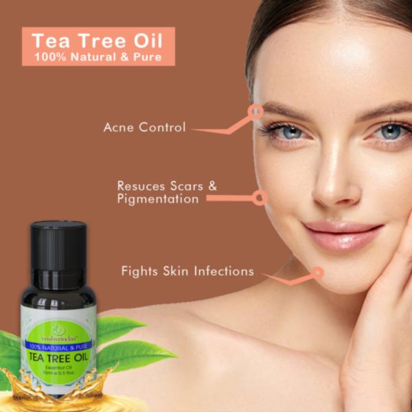 Vrishvrindaa Tea Tree Oil 15ml (Pack of 2) JioMart