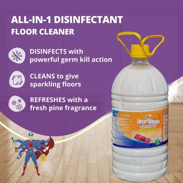 EVERSTORE? White Phenyl Floor Cleaner Liquid All Rounder Liquid 5 LITER