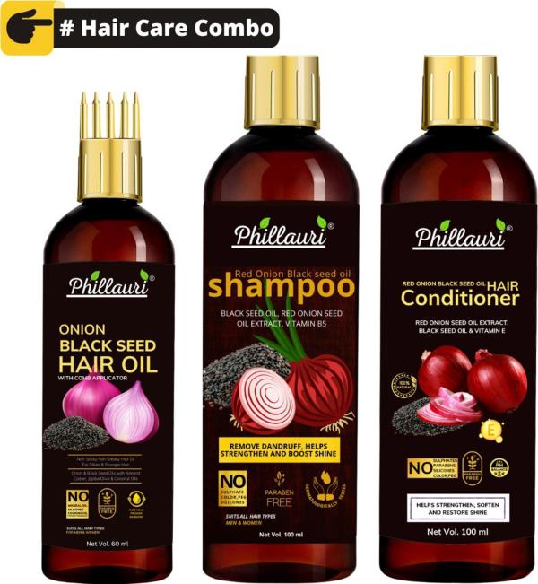 Phillauri Organic Product Red Onion Black Seed Oil Ultimate Hair Care