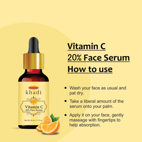 Premium Khadi Vitamin C Serum For Natural Glowing Beauty 30ML JioMart