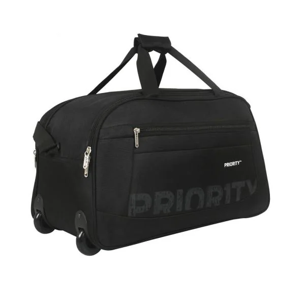 Priority Lark Black Polyester 2 Wheel Duffle Bag 51 cm JioMart