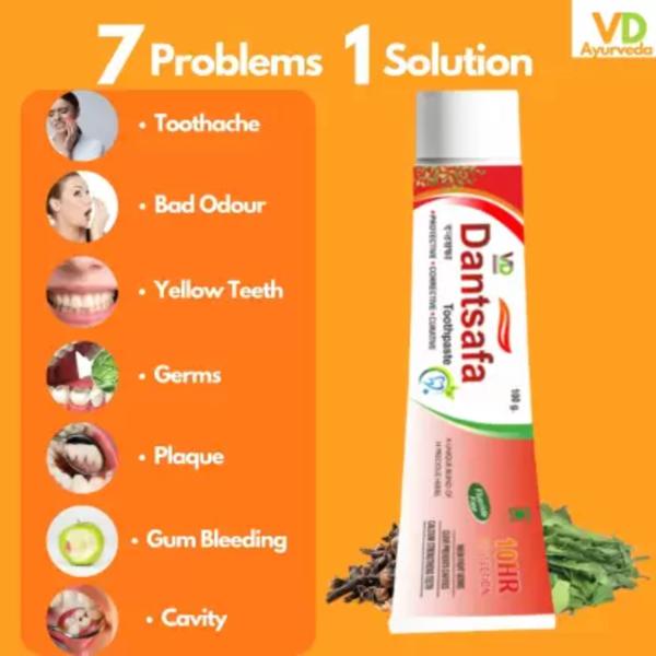VD Ayurveda Dantsafa Ayurvedic Complete Care Toothpaste AntiGerm